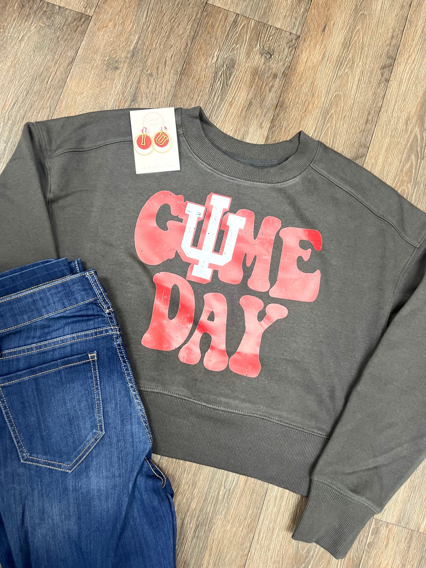 IU Game Day Cropped Crewneck