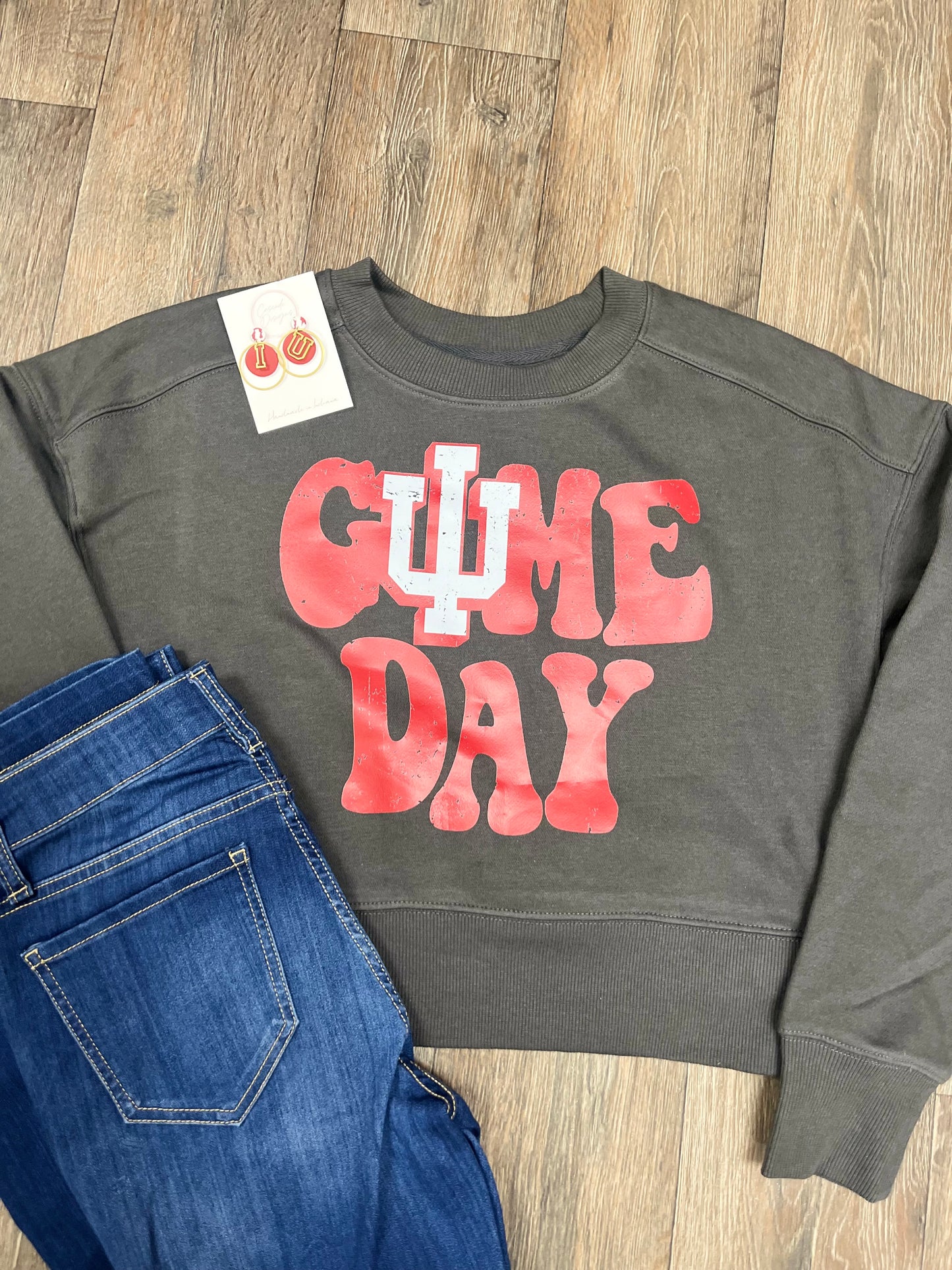 IU Game Day Cropped Crewneck