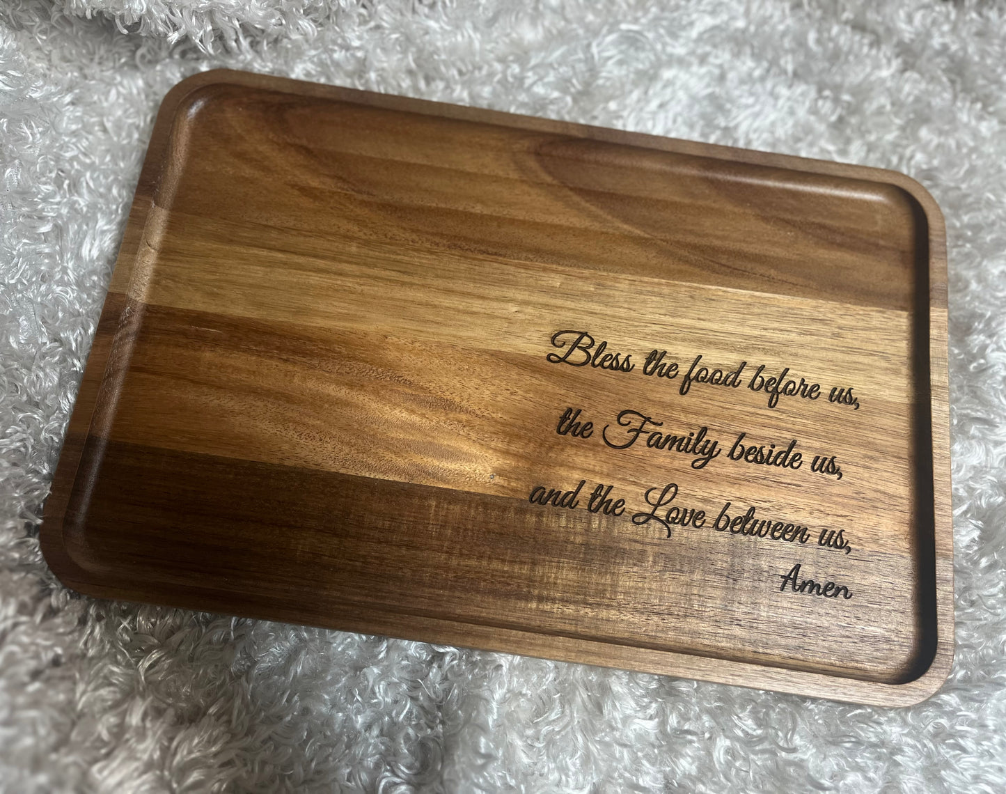 Bless this food serving tray