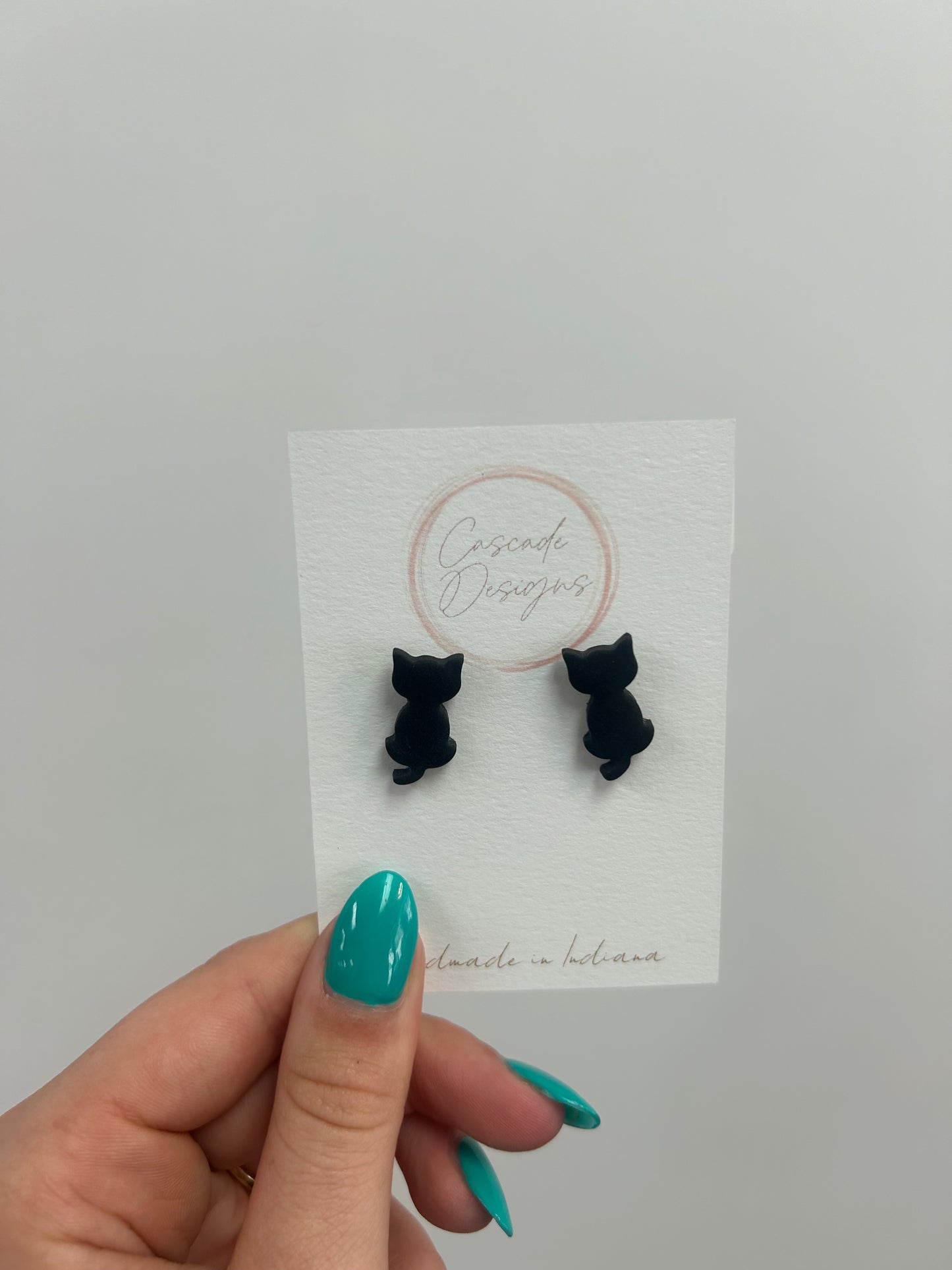 Cat Clay Earrings