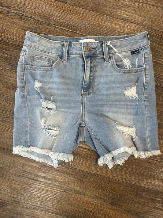 Cello Mid Rise Jean Shorts