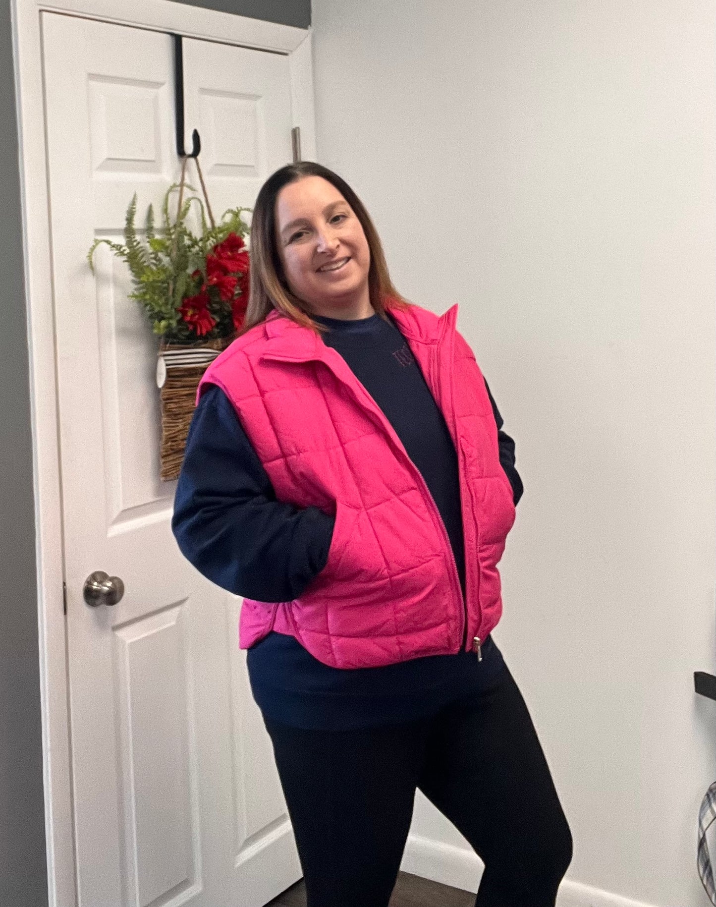 Puffer Vest Pink