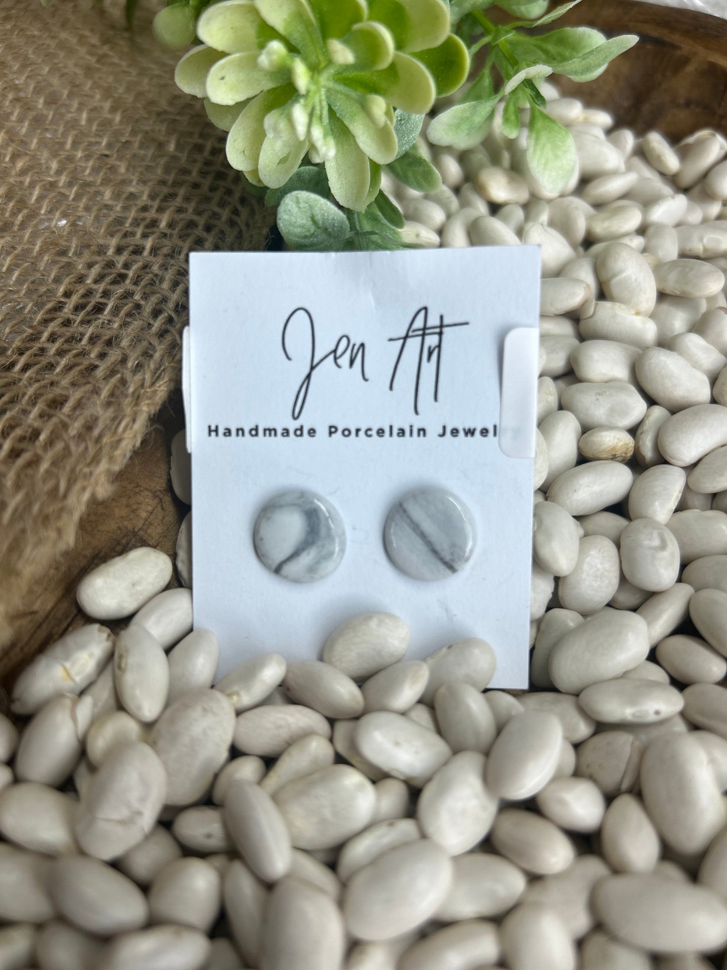 Jen Art Marble Studs