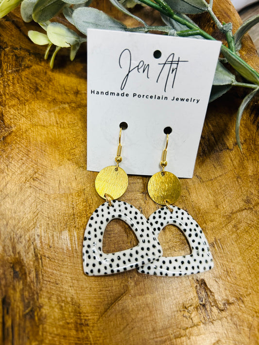 Polka Dot Luster Dangles