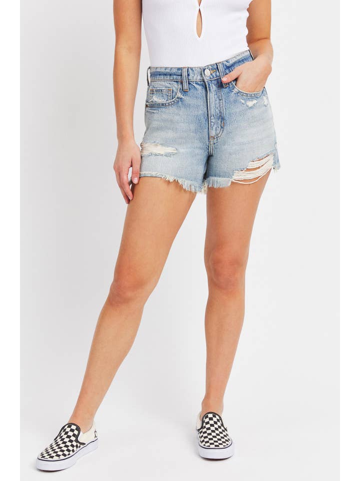 High Rise Mom Shorts