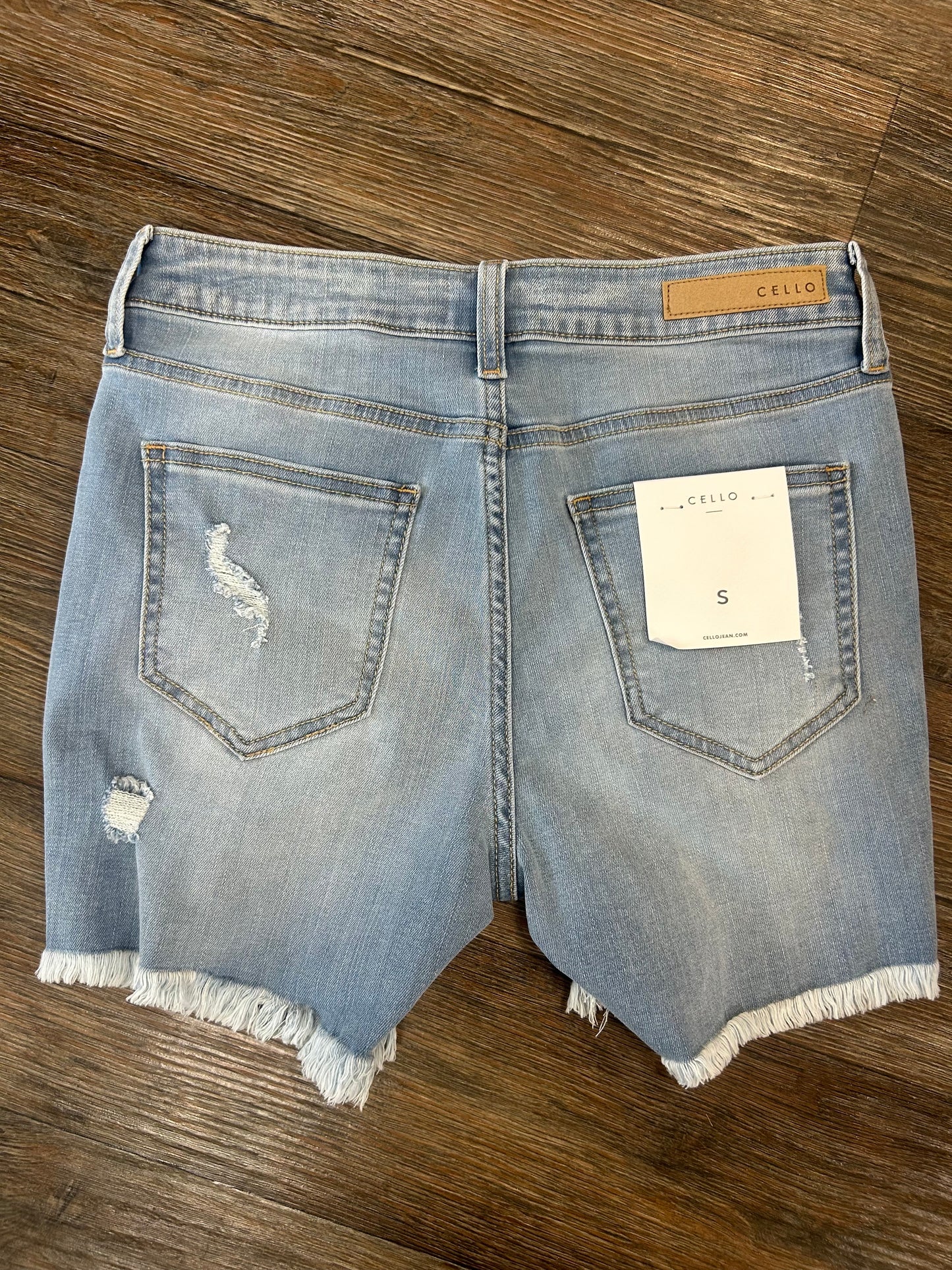 Cello Mid Rise Jean Shorts