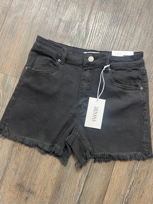 Black Jean Shorts