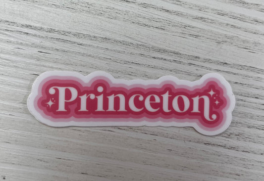 Pink Princeton Sticker