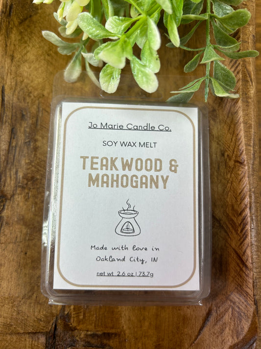 Teakwood & Mahogany Soy Wax Melt