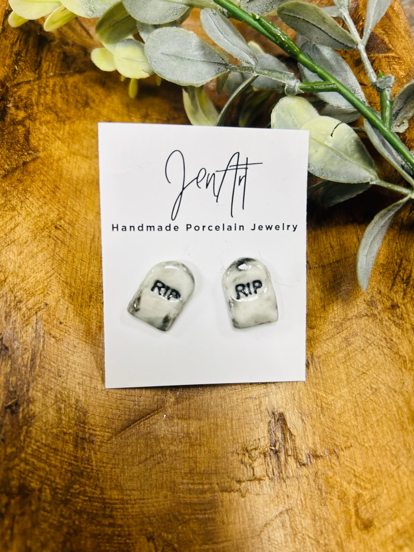 Jen Art RIP Studs Earrings