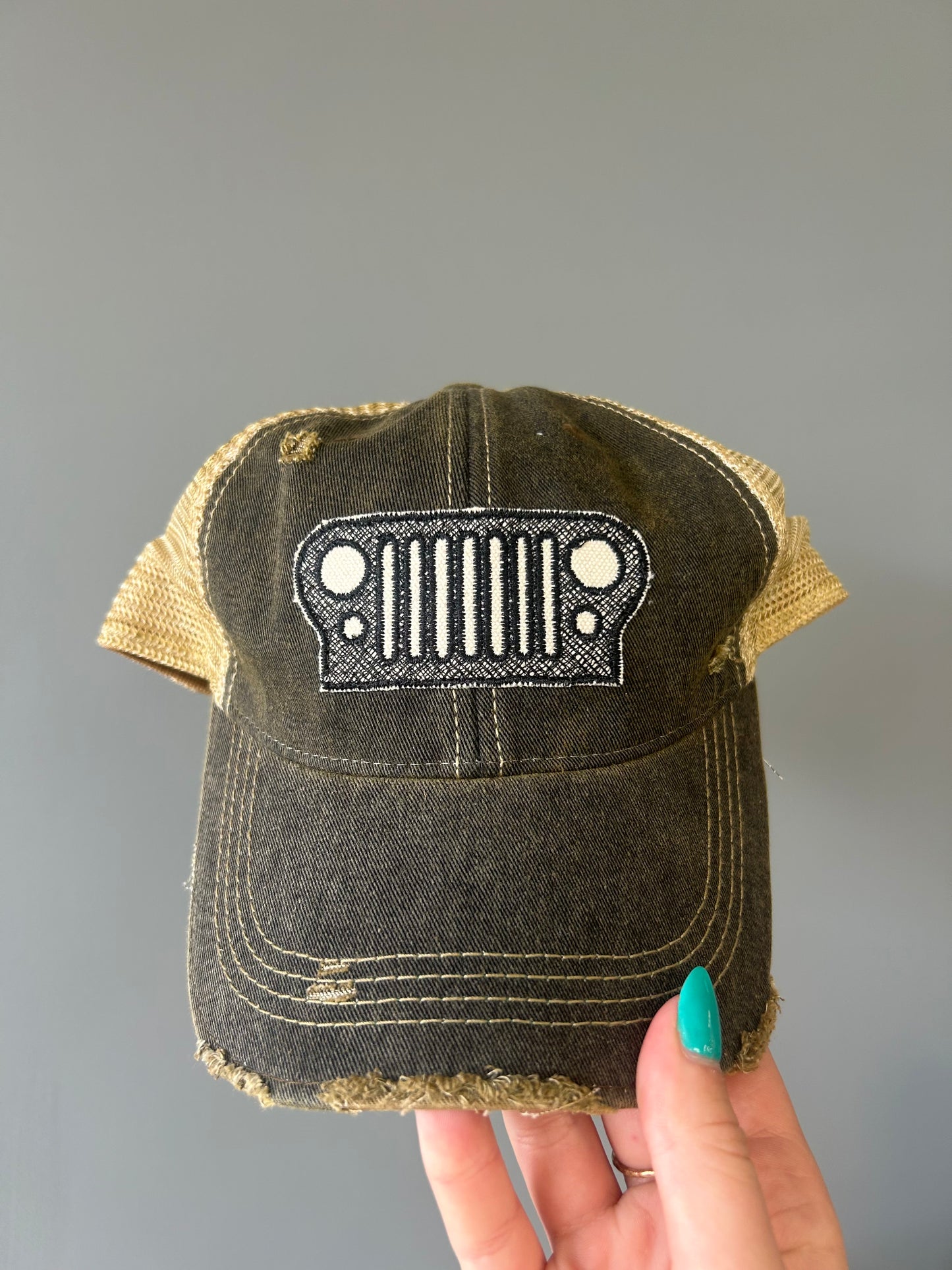 Distressed Jeep Hat