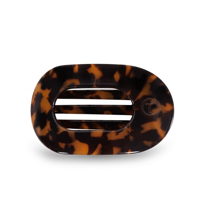 Round Flat Hair Clip | Small | Tortoise