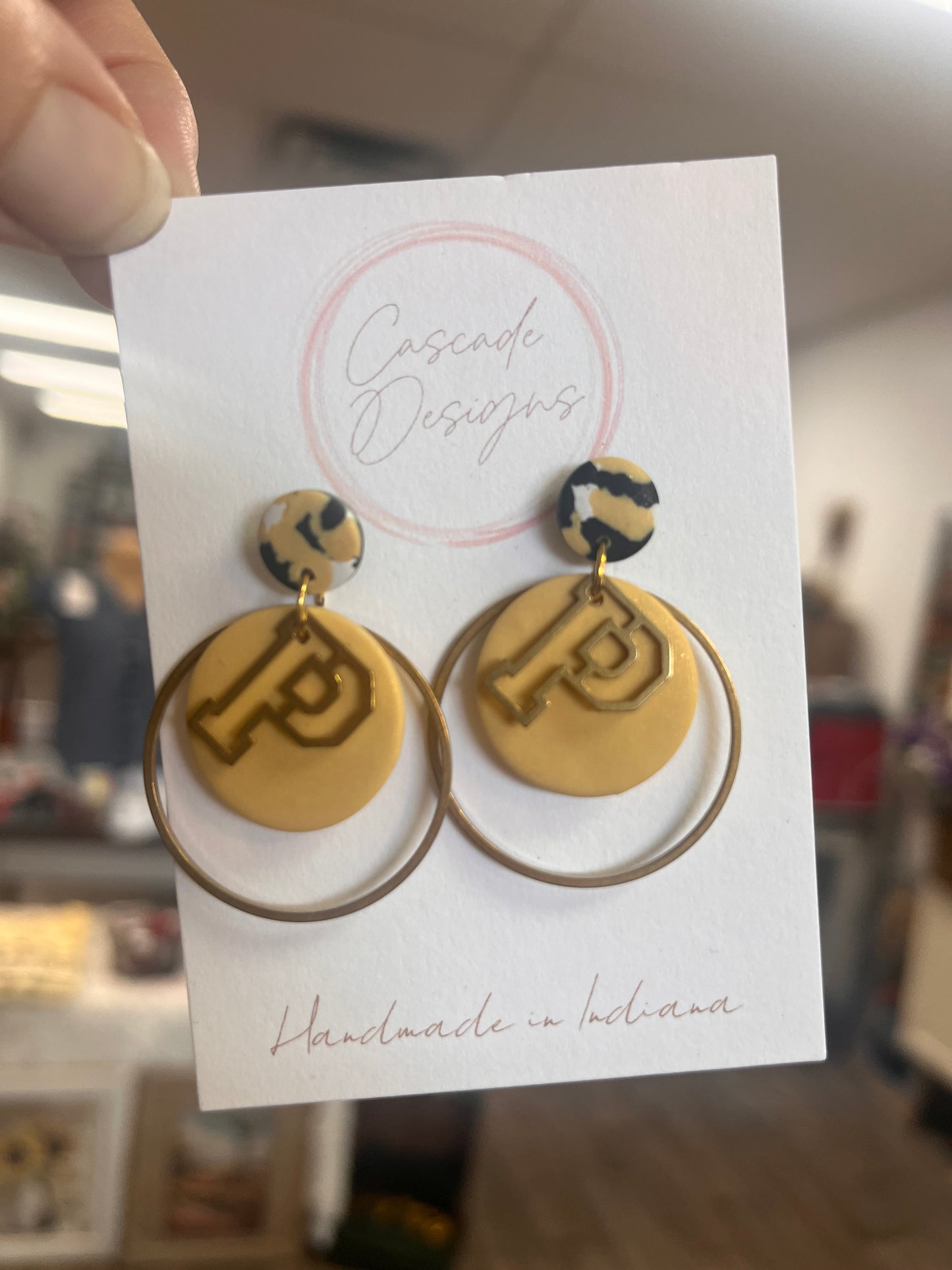 Purdue Clay Earrings