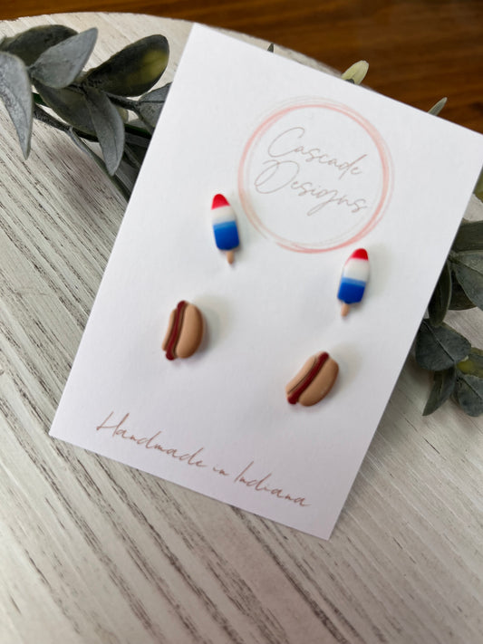 Rocket Pop\hot Dog Earrings