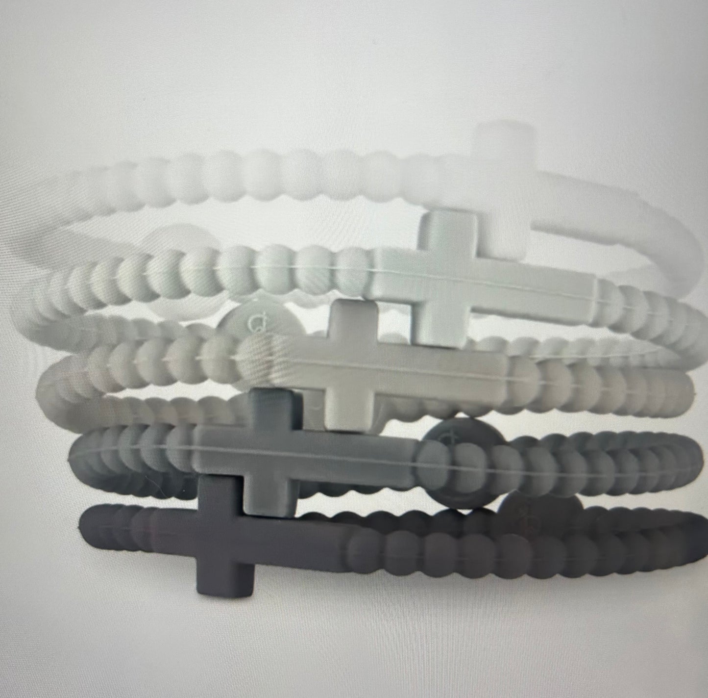 Alloy Jesus bracelet (cross silicone bracelet)