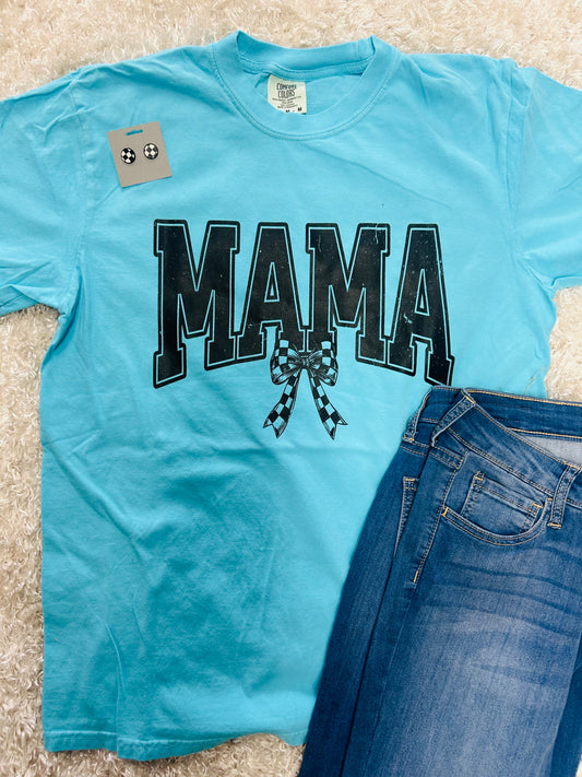 Mama Checkered Tee