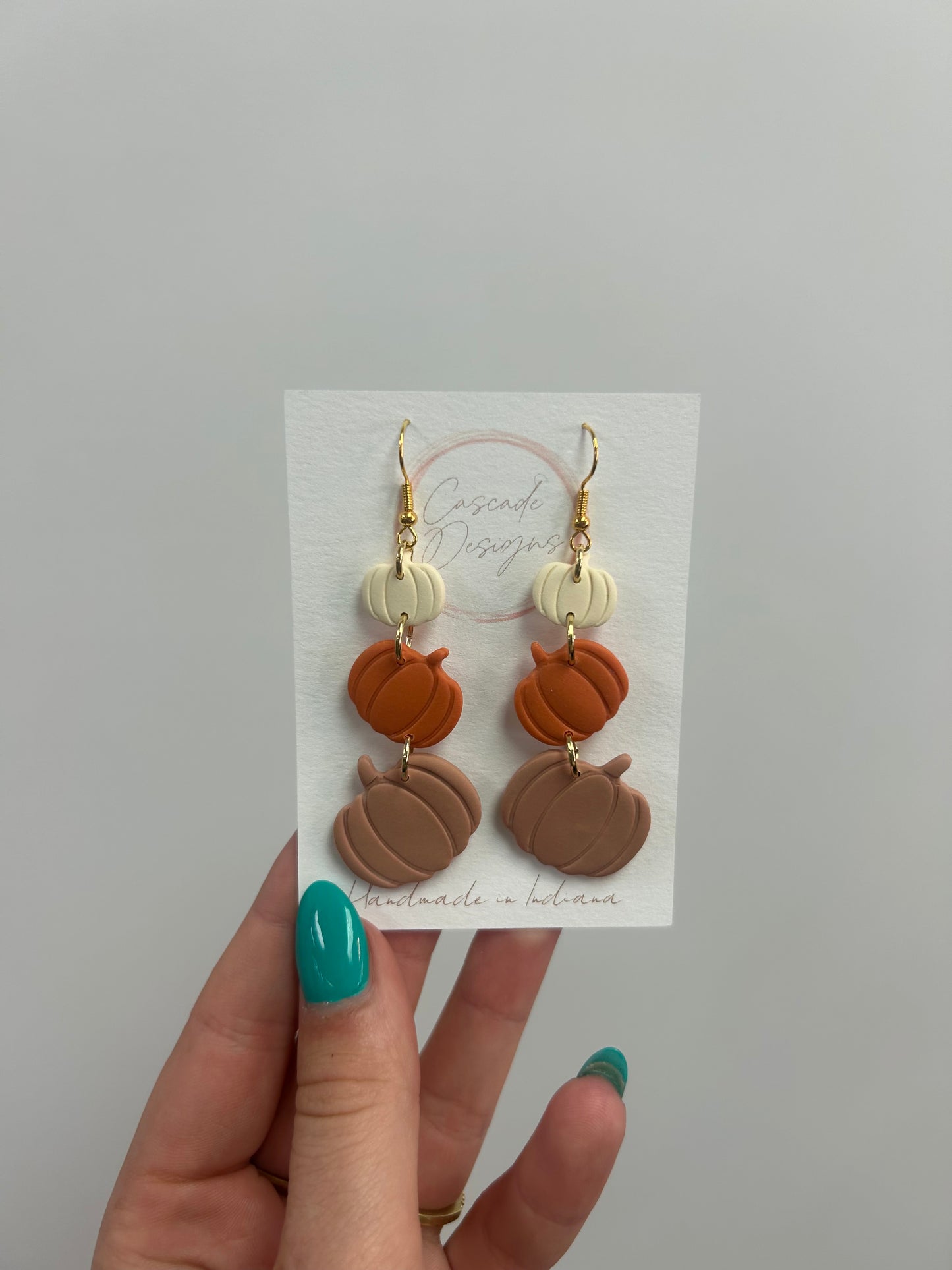 Pumpkin Clay Dangles