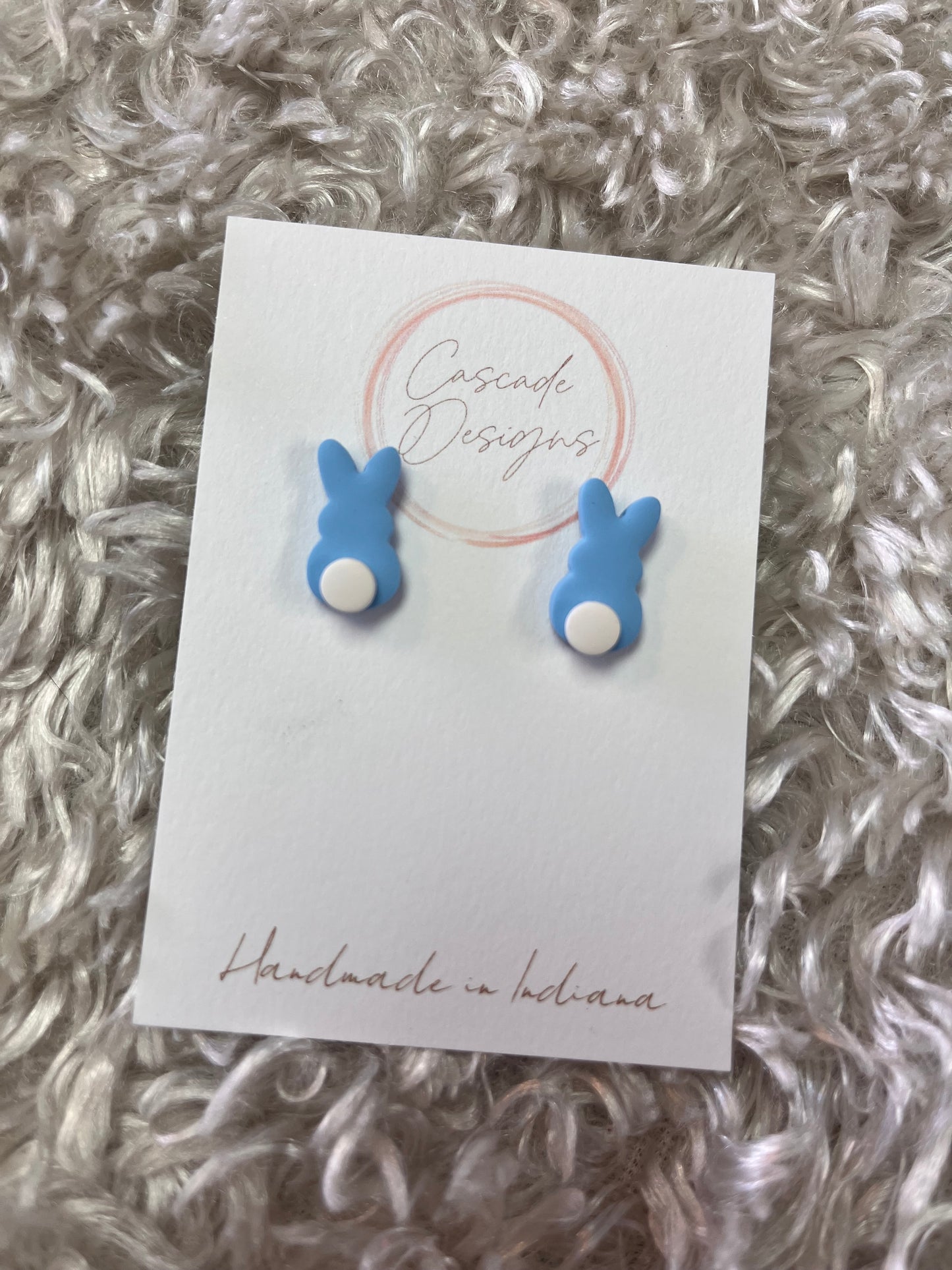 Bunny Tails Clay Earrings