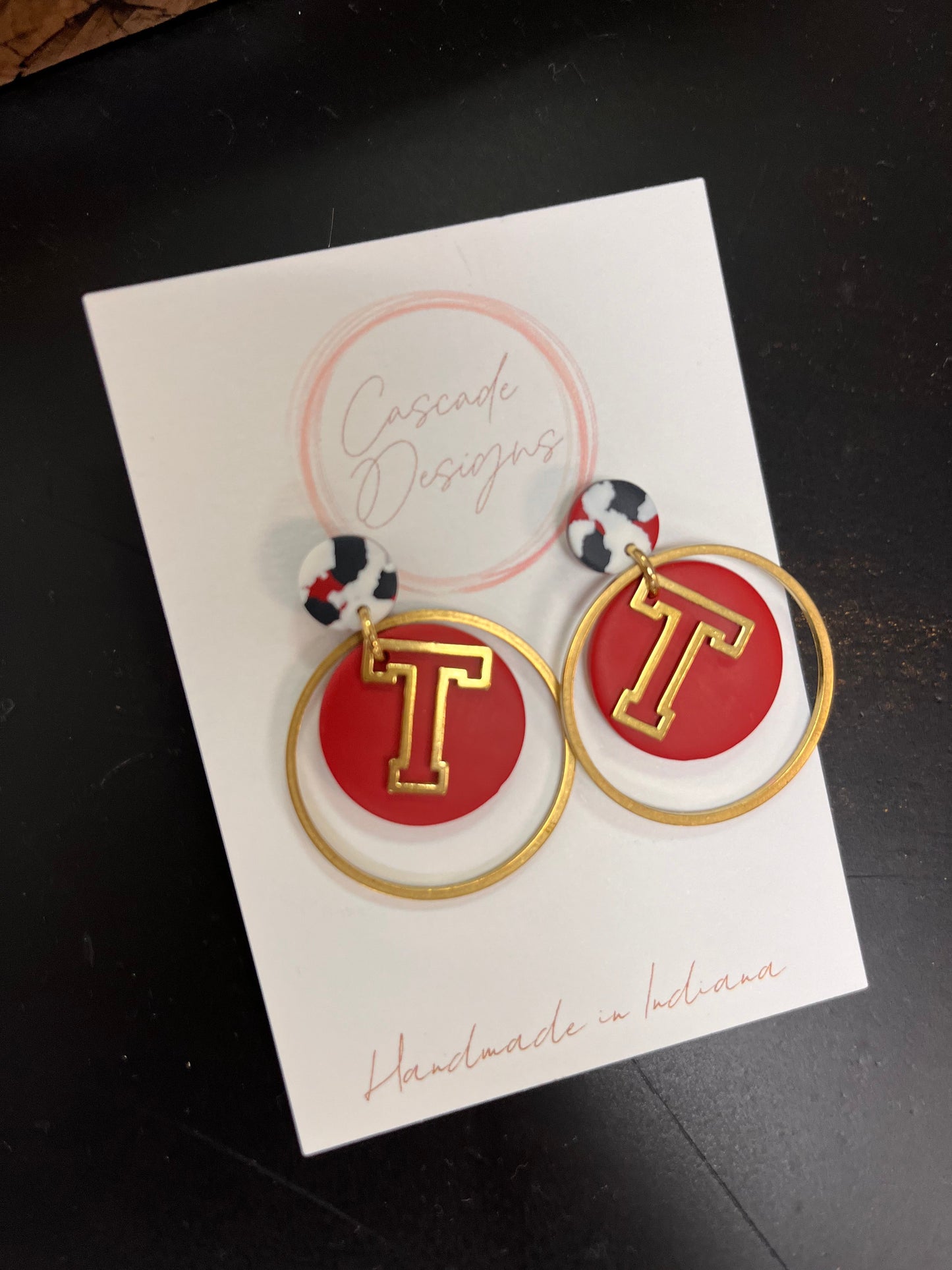 Tecumseh Letterman Earrings