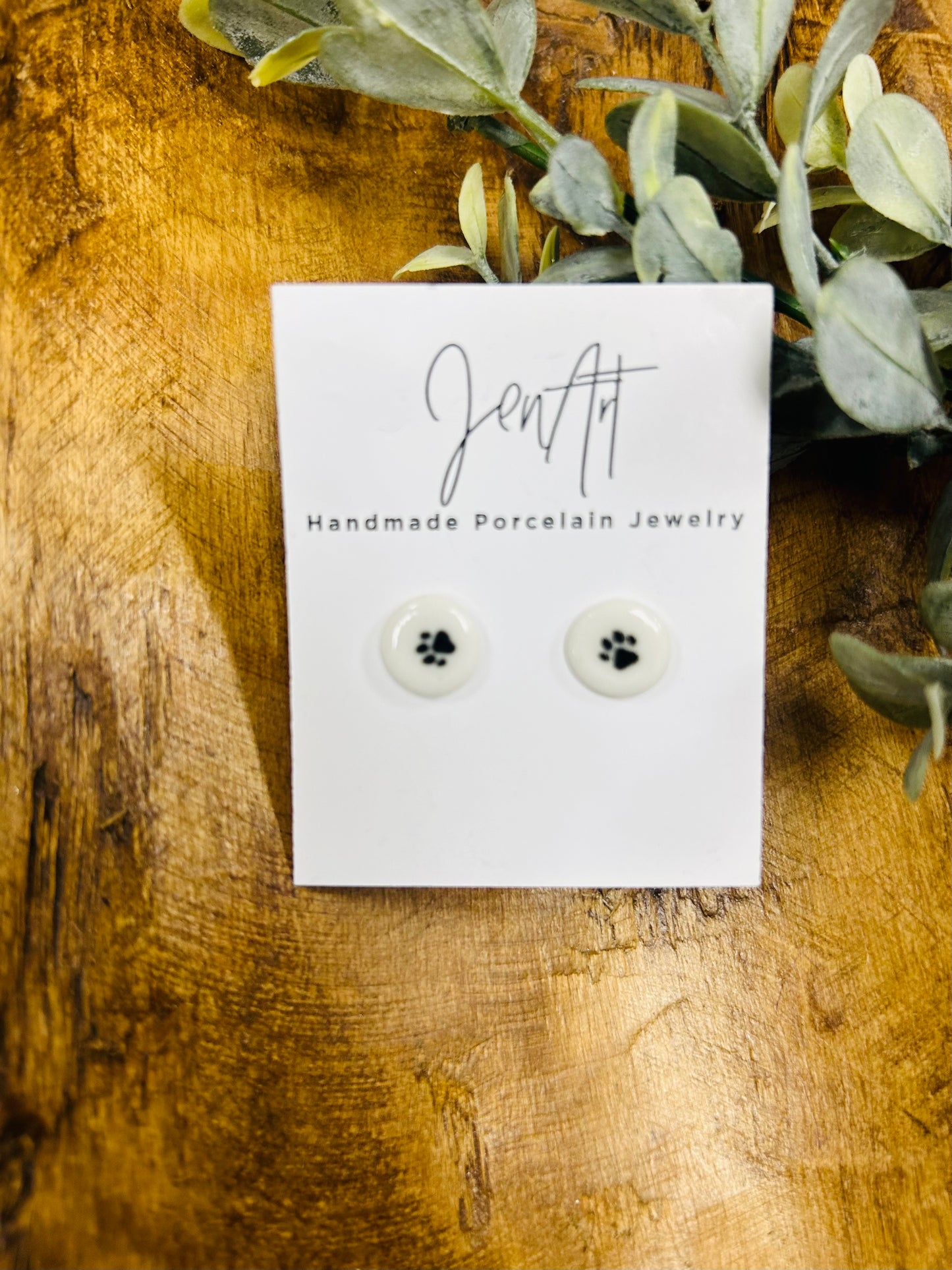 Paw Print Studs