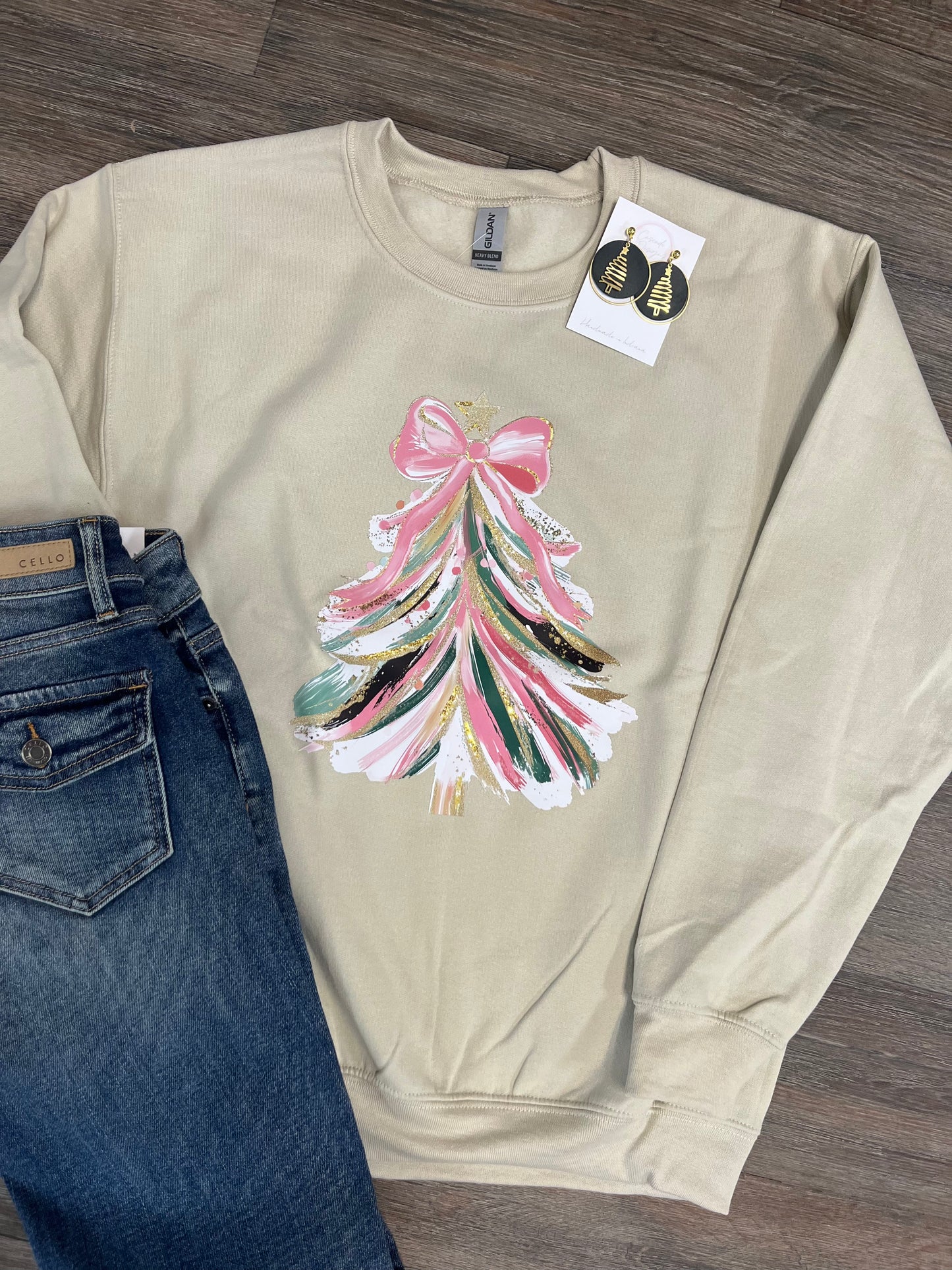 Paint Brush Tree Crewneck