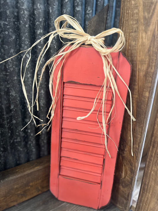 Repurposed Wooden Shutter Pumpkin (Small)