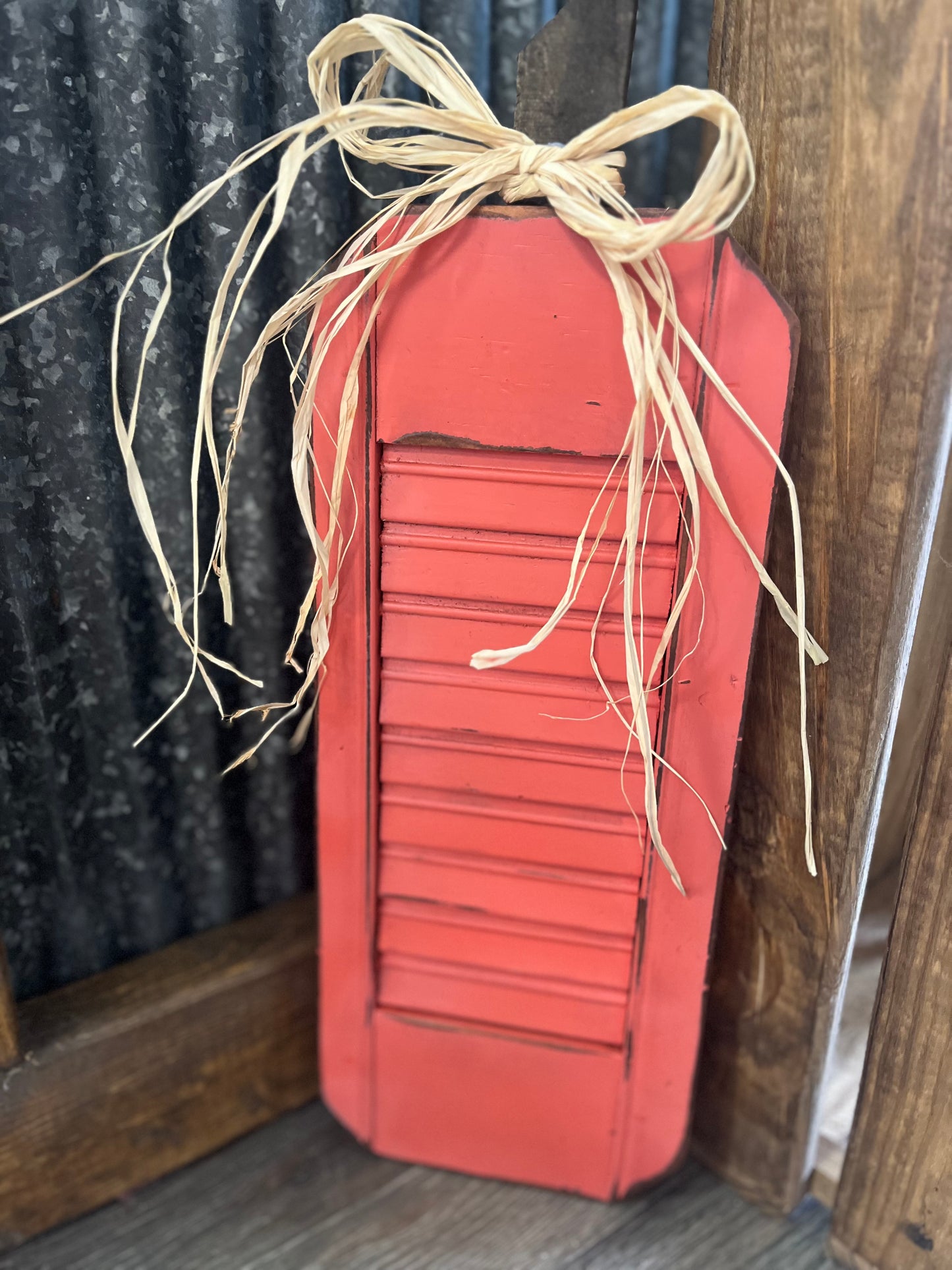 Repurposed Wooden Shutter Pumpkin (Small)