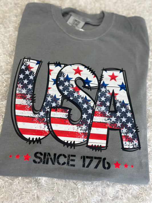USA Flag 1776 Tee