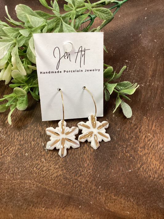 Snowflake Dangle Earrings