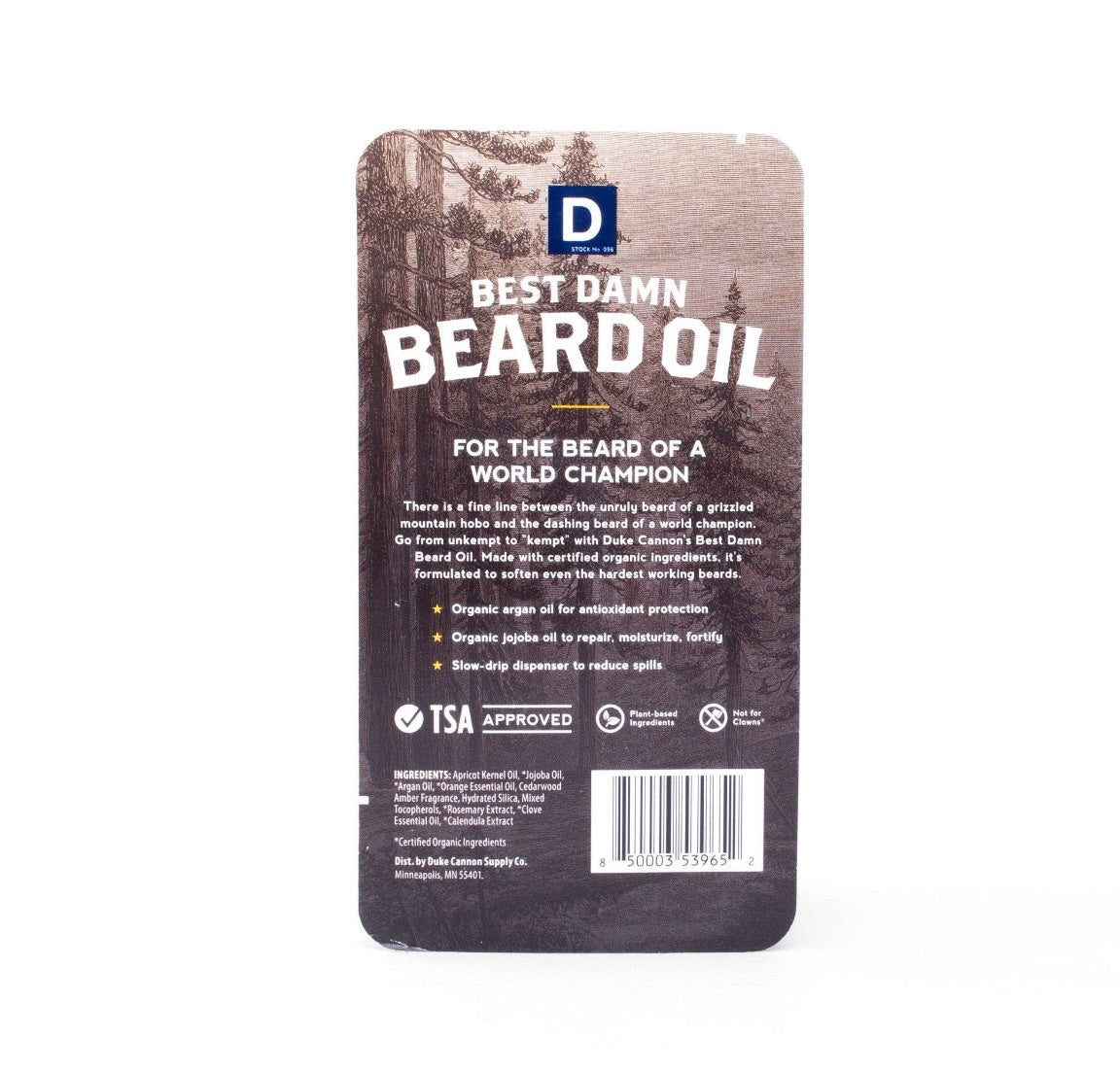 Duke Canon Beard Oil