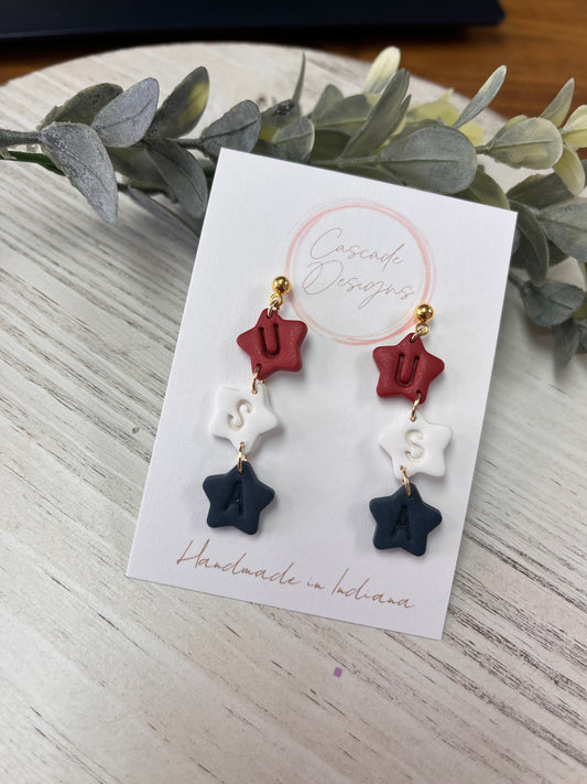 USA Dangle Earrings
