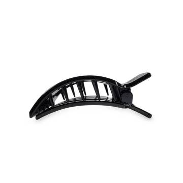 Square Flat Hair Clip | Small | Jet Black