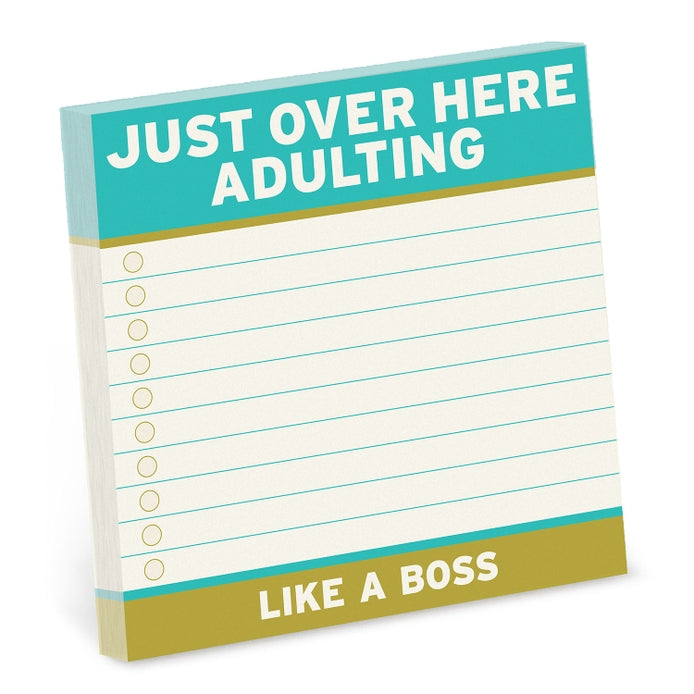 Adulting Large Sticky Note Pad