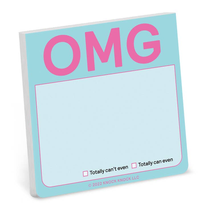 OMG Sticky Note Pad