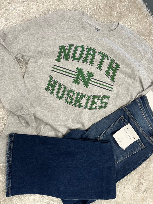 North Huskies Long Sleeve Tee