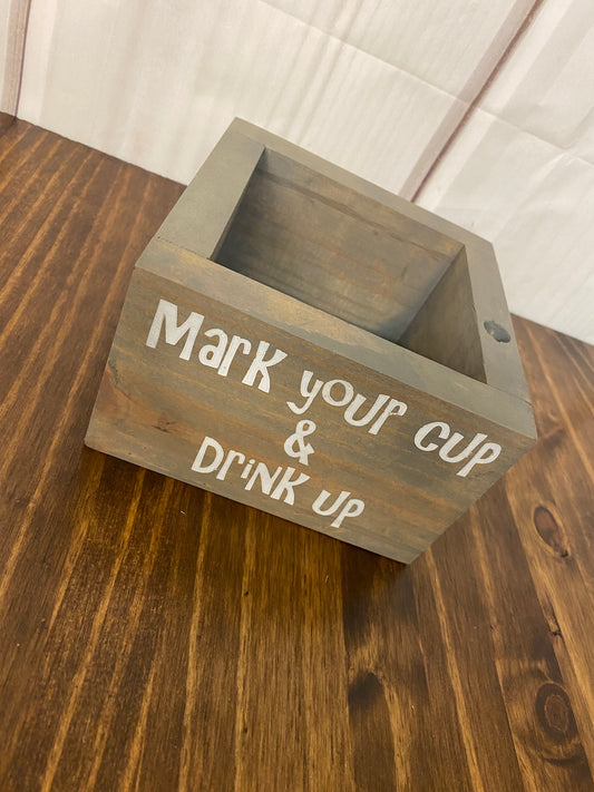 Mark your cup cup holder